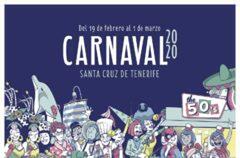 CARTELLO CARNAVAL SANTA CRUZ DE TENERIFE 2020 VECTOR